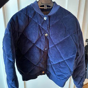Maje Navy Bomber Jacket